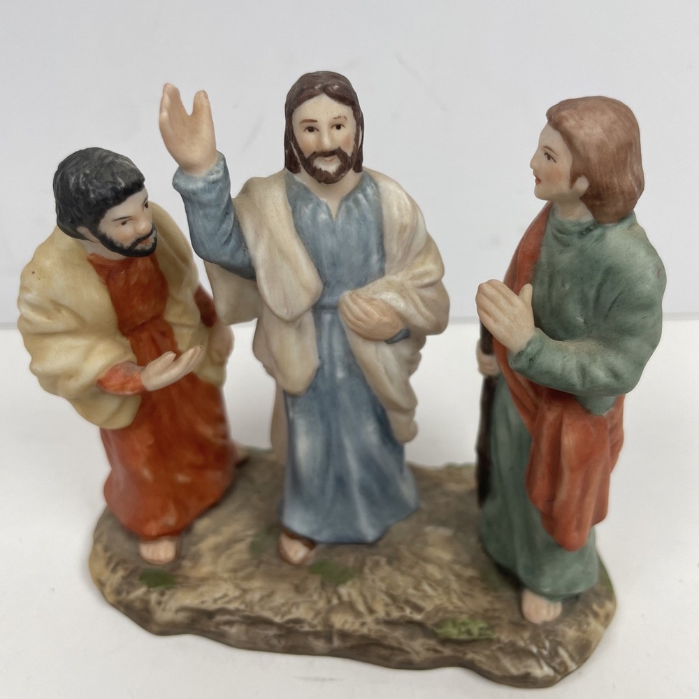 1990 Ceramica Excelsis THE WAY TO EMMAUS Figure 370/5000 Figurine RELIGION - Picture 5 of 8